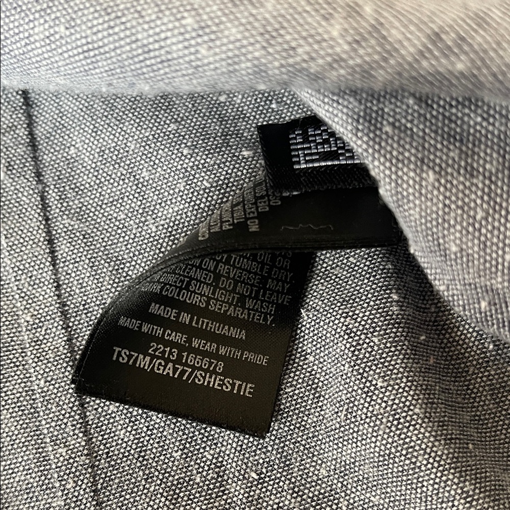 Men's Blue Denim Shirt - Picture 2 of 5